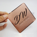 Custom Five Star Hotel Etching Logo Vip Metal Plating Rose Gold Card Luxury Gift Business Card